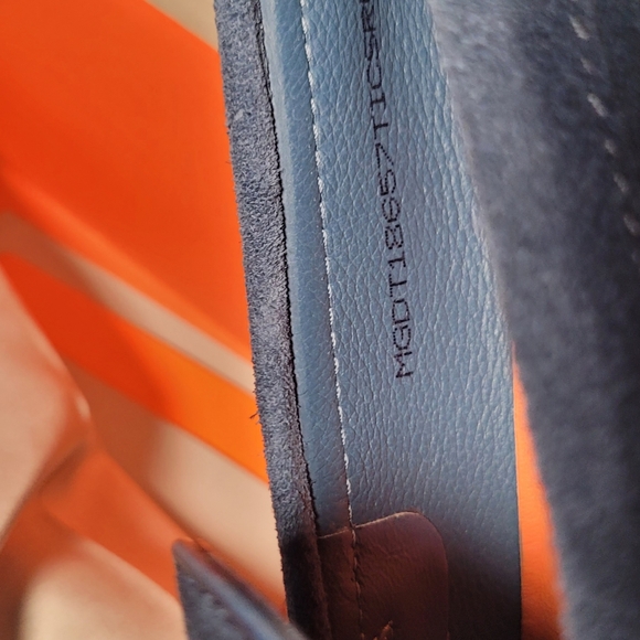 Santoni blue suede sneakers NWT size 10 us/9uk - Picture 9 of 9